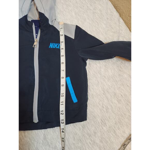 Nike Full-zip Boys Toddler Windbreaker Spring Jacket Blue And Gray Size 24M - Picture 6 of 6
